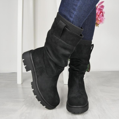 Women's Faux Suede Fur Lined Boots
