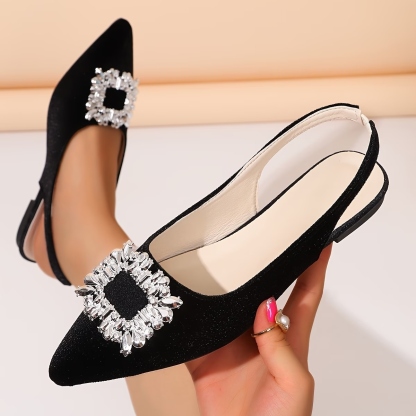 Women's Velvet Non Metal Heels