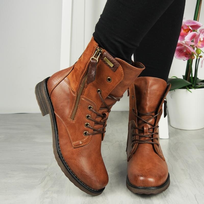 Ladies Cozy Warm Lined Ankle Boots