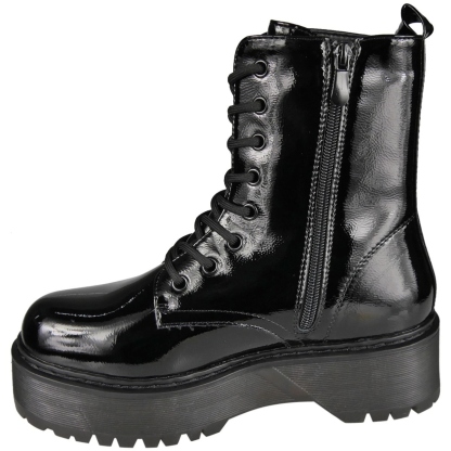 Ladies Punk Goth Zip Casual Boots