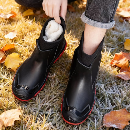 New Couple Warm Rain Boots