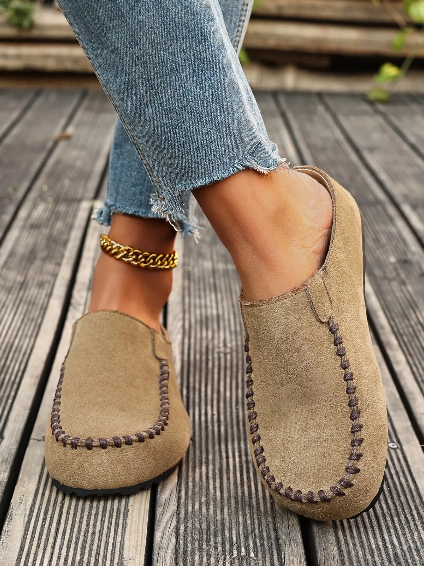Women's Casual Suede Moccasin Slippers