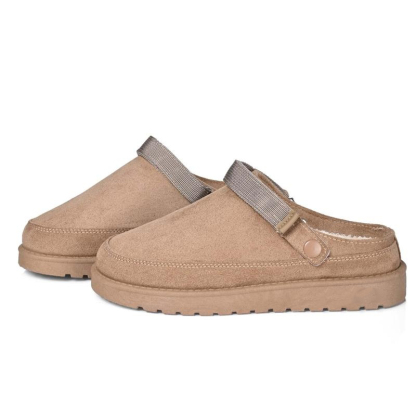 Women's Cozy Suede Adjustable Clogs