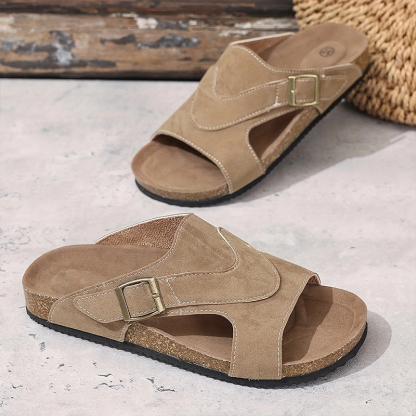 Non-Slip Cork Slide Sandals