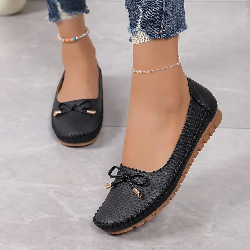 Women's Bow Flat Soft Sole Loafers