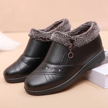 Women's Solid Color Fluffy Boots