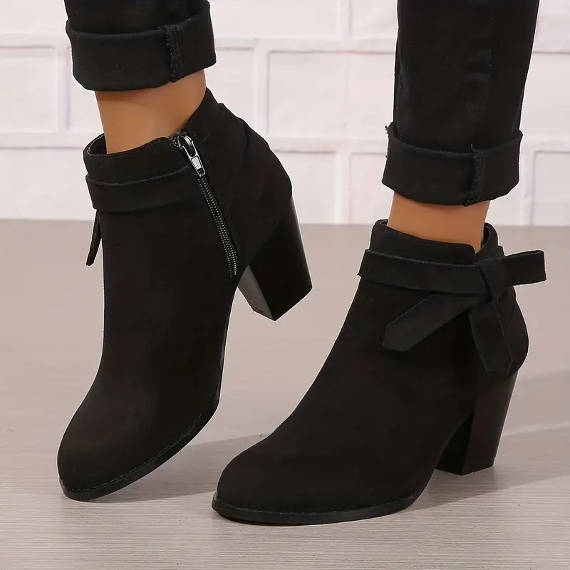 Women's Zipper Closure Ankle Boots