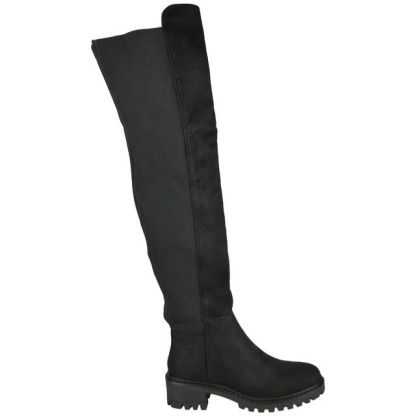 Over The Knee Zip Lyrca Boots