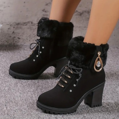 Women's Winter Fuzzy Fleece Boots