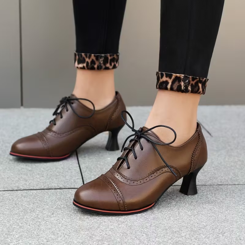 Women's Stylish Vintage High-Heeled Shoes