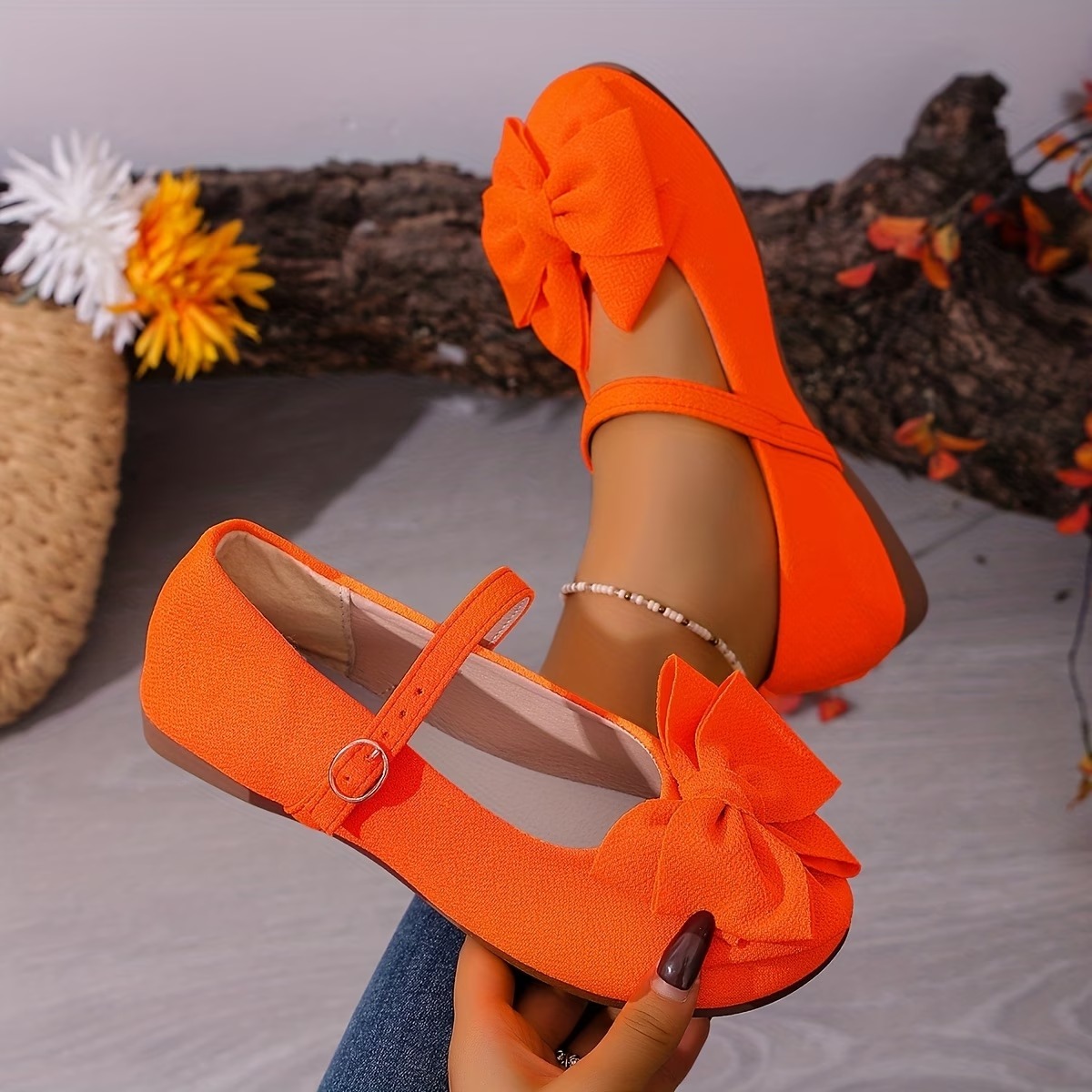 Women's Bowknot Mary Jane Flat Shoes