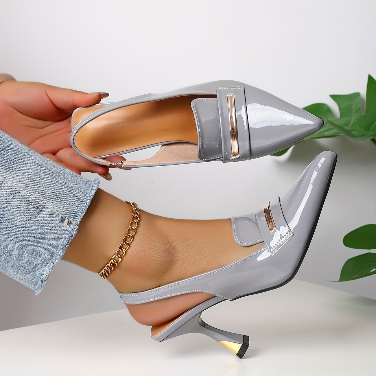 Women's Elegant Slingback Heeled Sandals