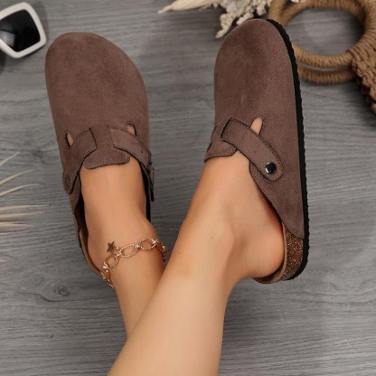 Women's Comfy Suede Leather Slippers
