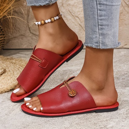 Women's Open Toe Casual Slippers