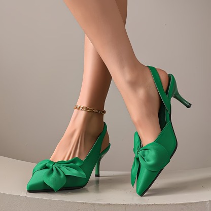 Women's Elegant Bowknot Dressy Heels