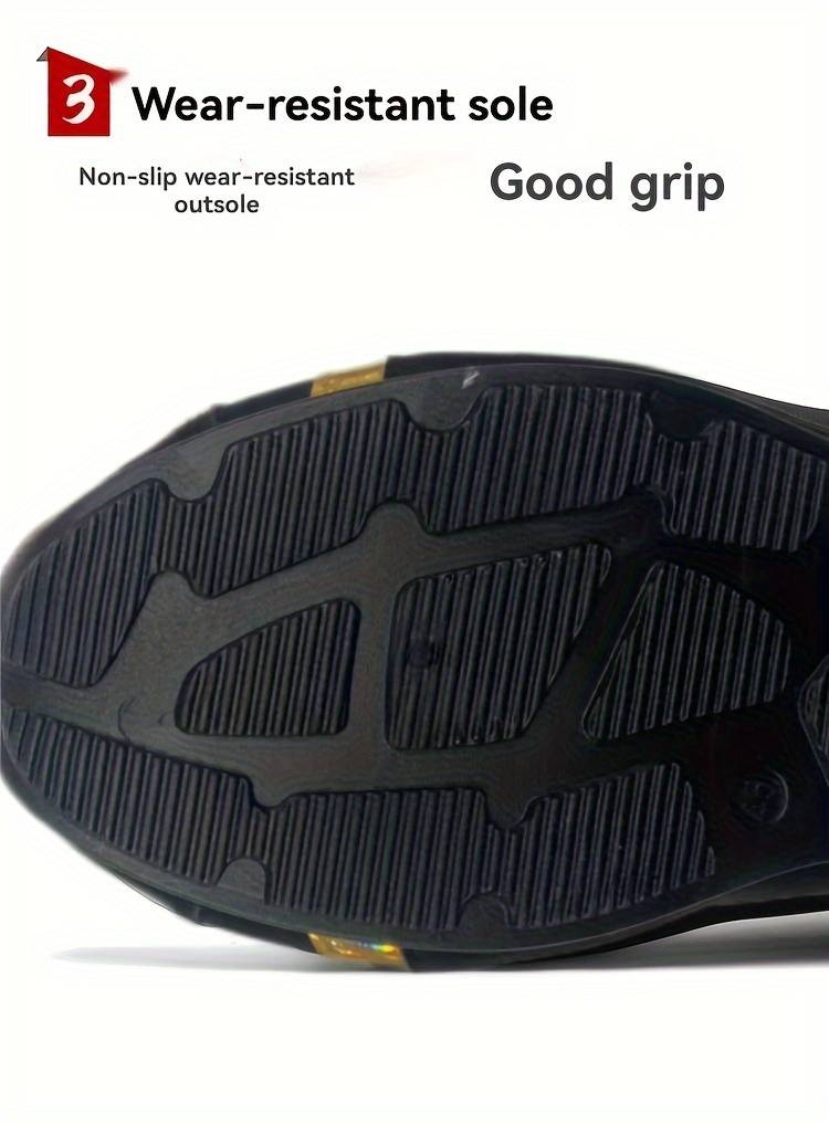 Trendy herresneakers, komfortable, sklisikre, avslappede sko med myk såle for herre, utendørsaktiviteter, detaljer om herresko 5