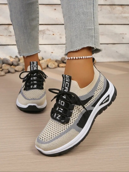 Women's Sporty Colorblock Casual Sneakers