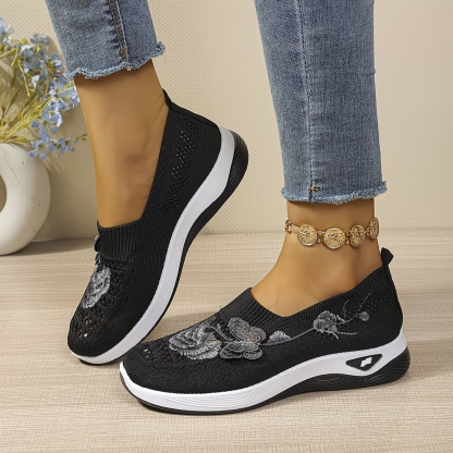 Women's Ethnic Mesh Loafers