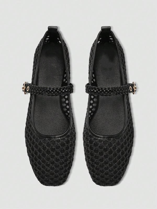 Women's Mesh Ballet Mary Jane Flats