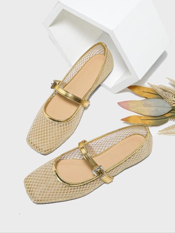 Women's Hollow Out Mary Jane Flats