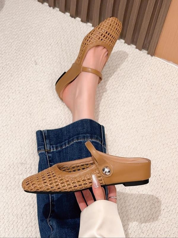 Women's Chic Square-Toe Loafers