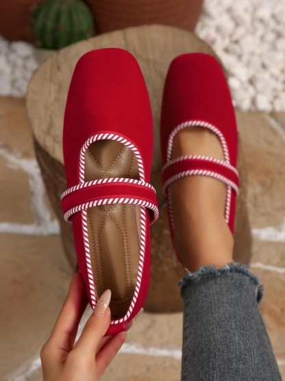 Vintage Square Toe Mary Jane Loafers