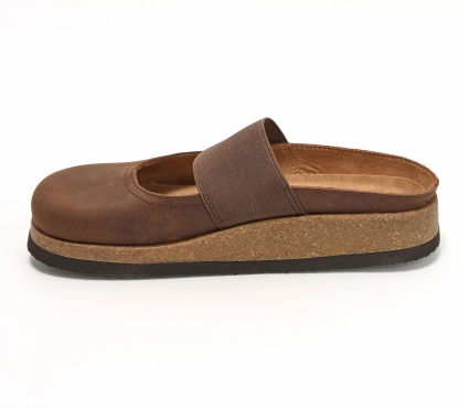 Women's Mountain Leather Slip-On Clogs