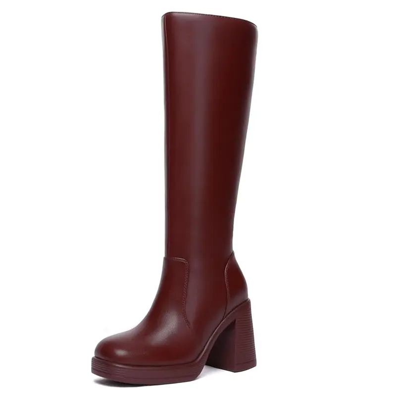 Women's BTC Leather Platform Boots