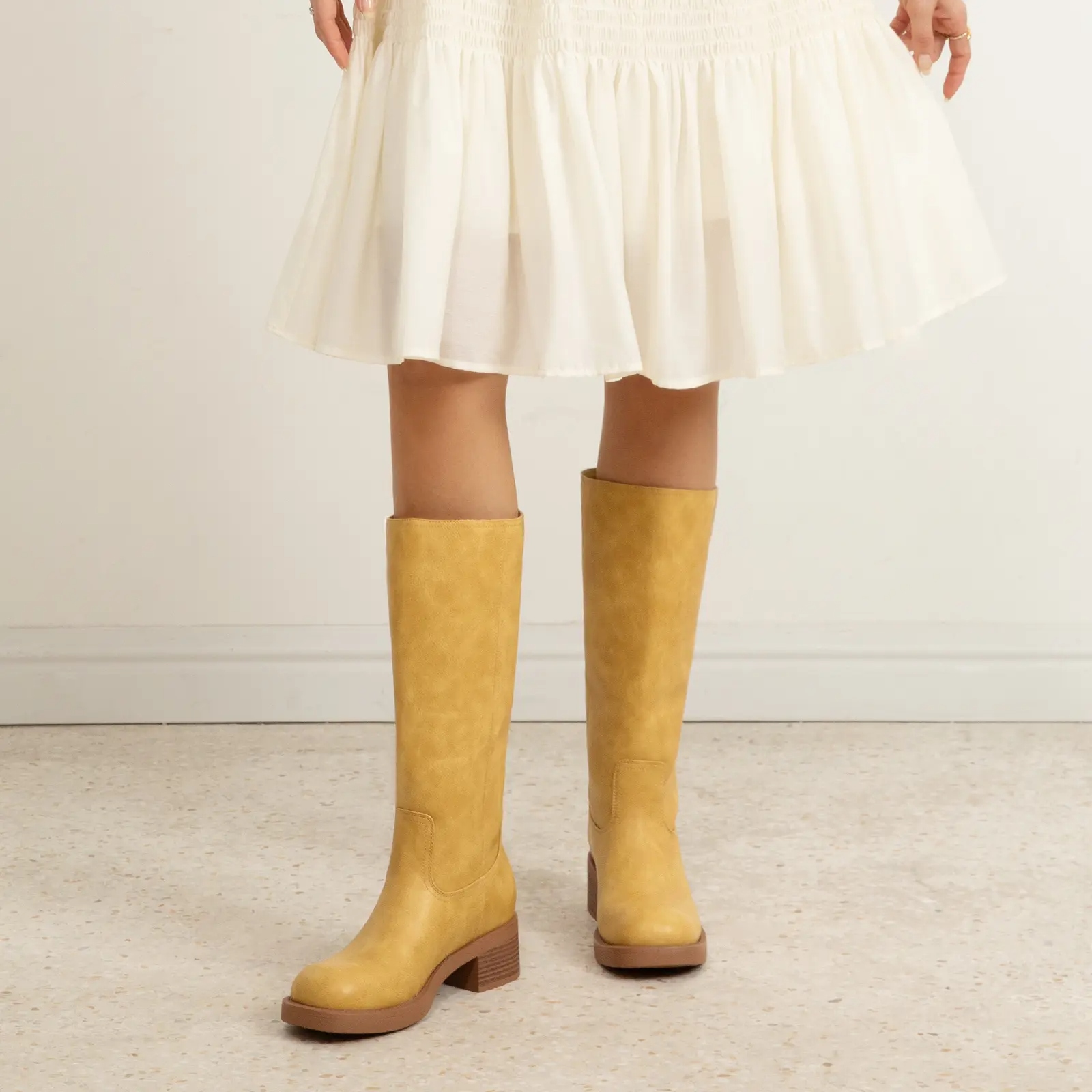 Women's Banana Knee High Boots