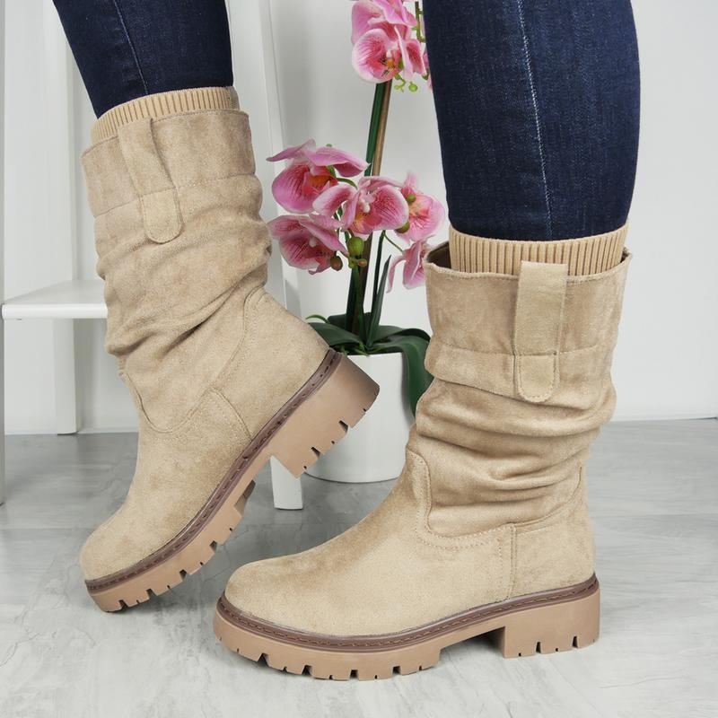 Women's Faux Suede Fur Lined Boots