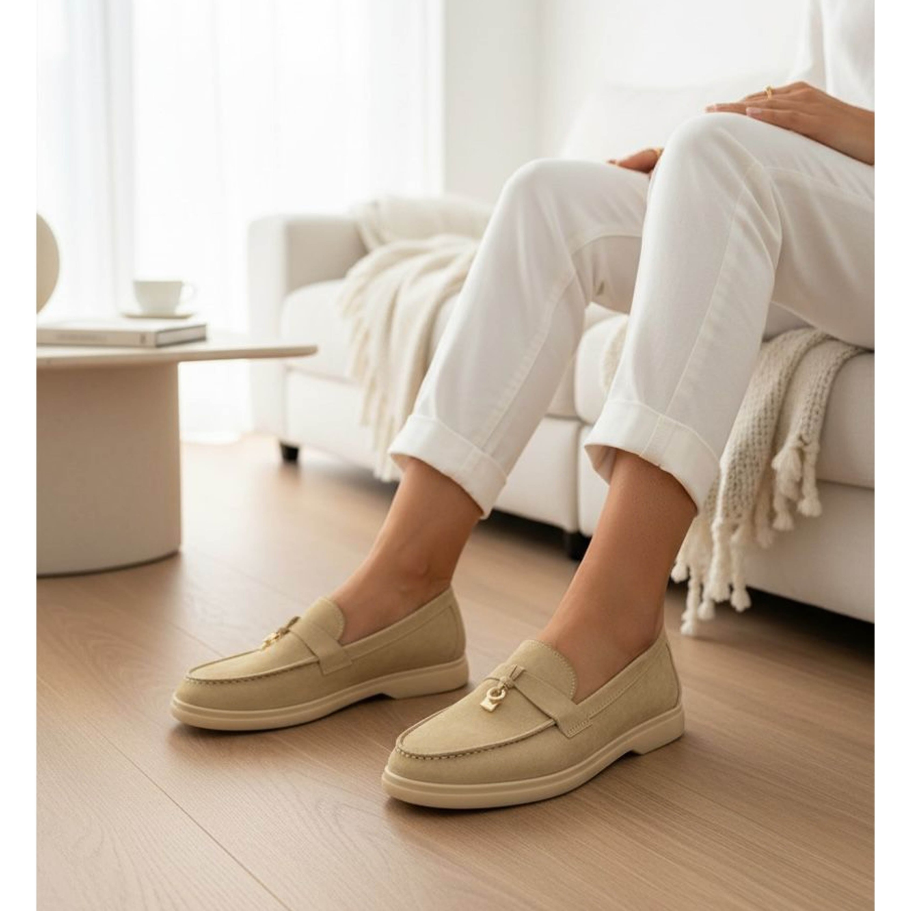 Faux Suede Tassel loafers