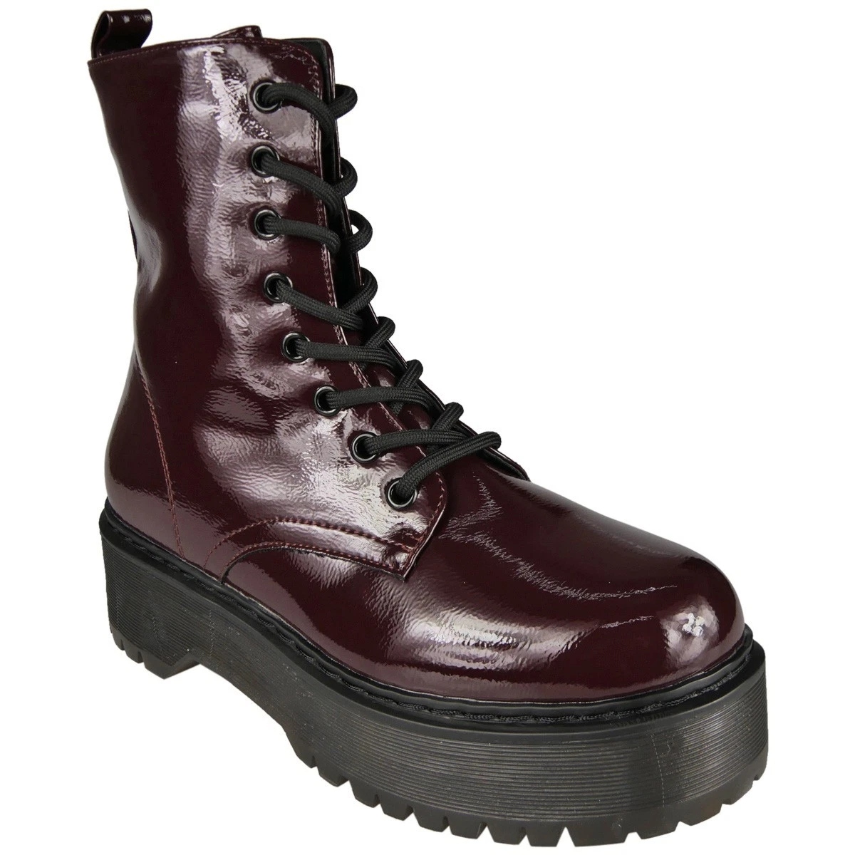 Ladies Punk Goth Zip Casual Boots