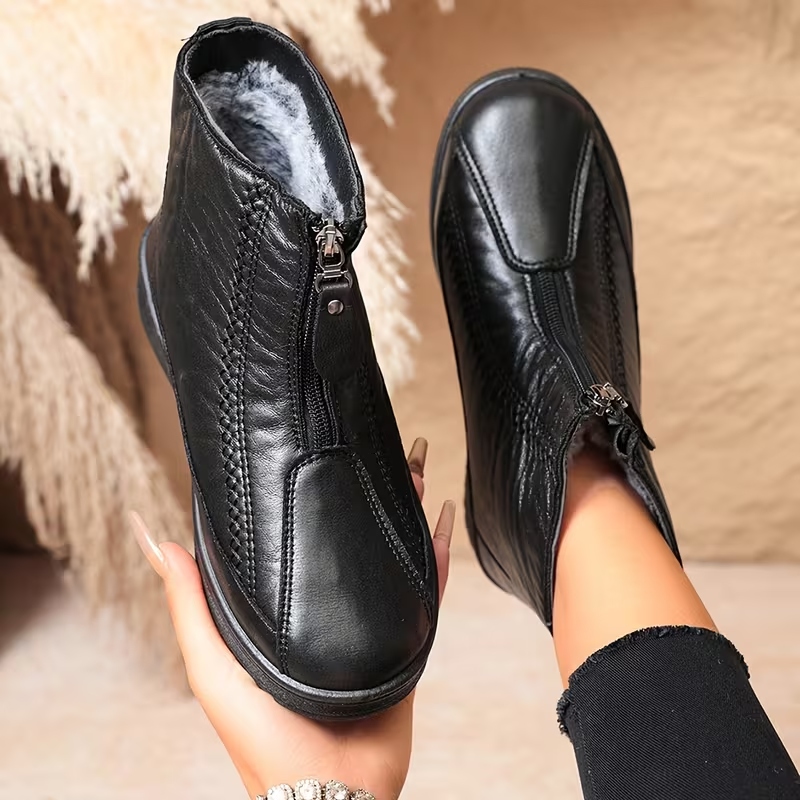 Winter Fleece-lined Warm Ankle Boots