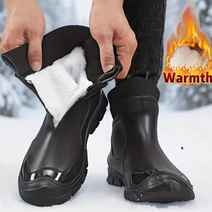 New Couple Warm Rain Boots