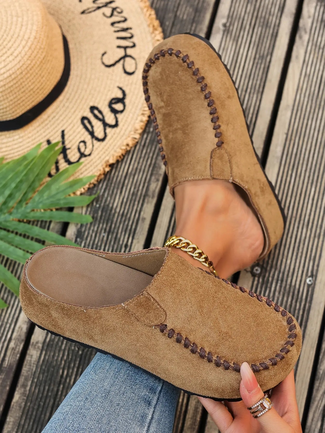Women's Casual Suede Moccasin Slippers
