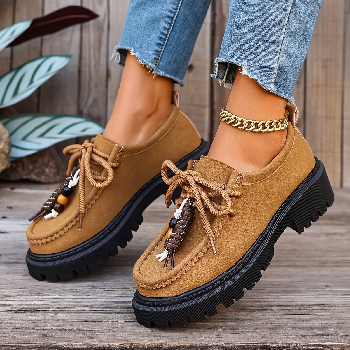 Women's Lace-Up Oxford Shoes