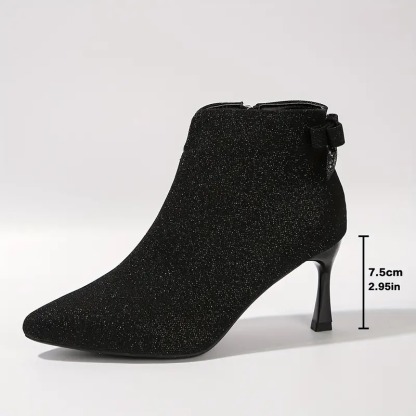 Women Chic Glitter Stiletto Boots
