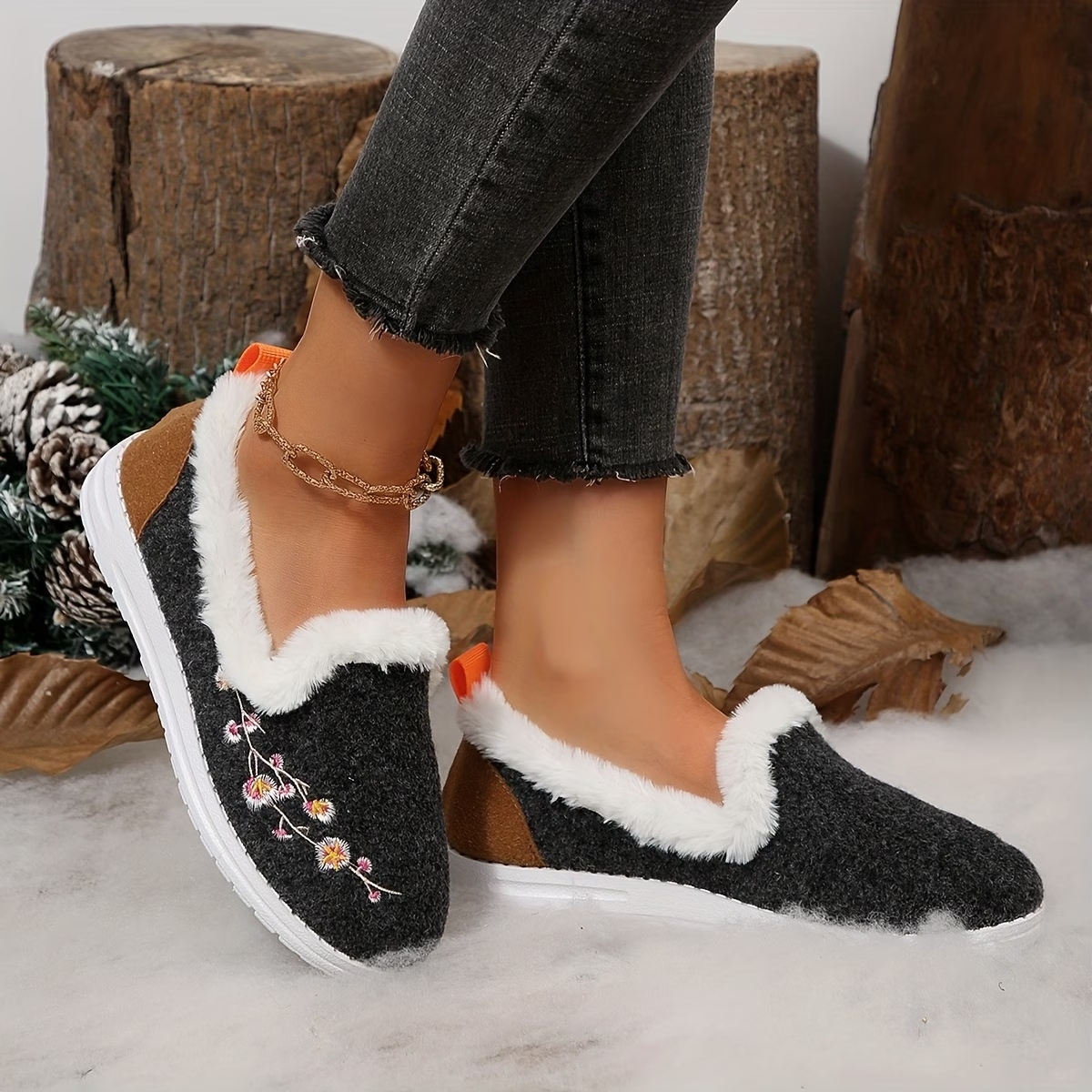 Women's Velvet Short Boots