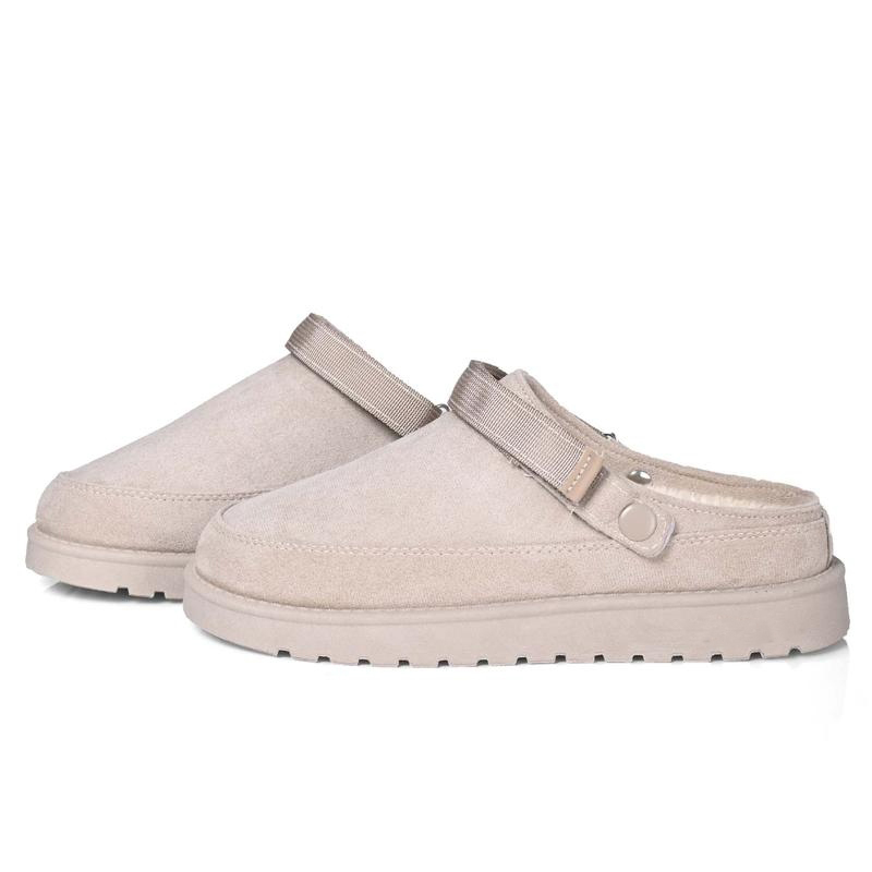 Women's Cozy Suede Adjustable Clogs