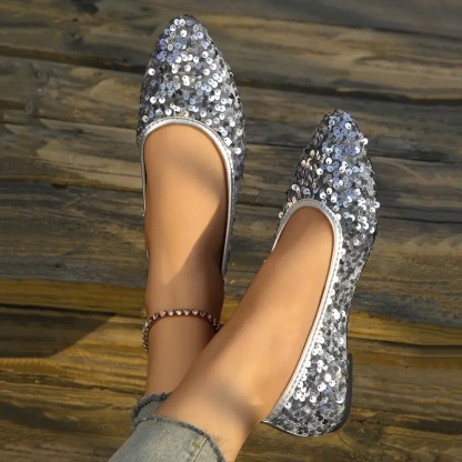 Elegant French Style Pointed Toe Flats