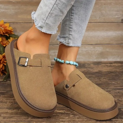 Retro Casual Buckle Loafers