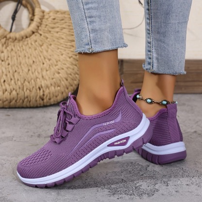 Women's Casual Lace-Up Sneakers