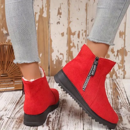 Winter Chic Plush Snow Boots