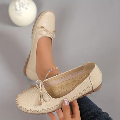 Women's Bow Flat Soft Sole Loafers
