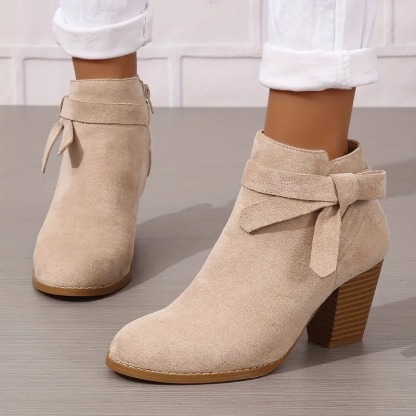 Women's Zipper Closure Ankle Boots