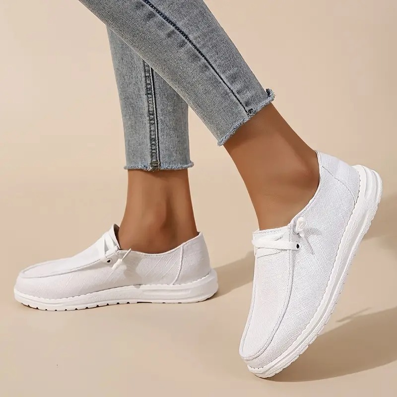 Women's Lace Up Canvas Loafer