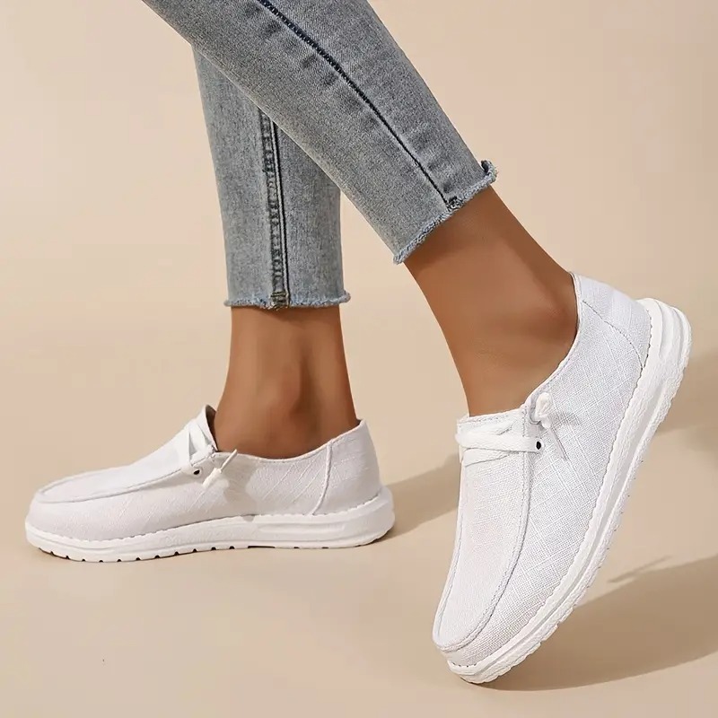 Women's Lace Up Canvas Loafer