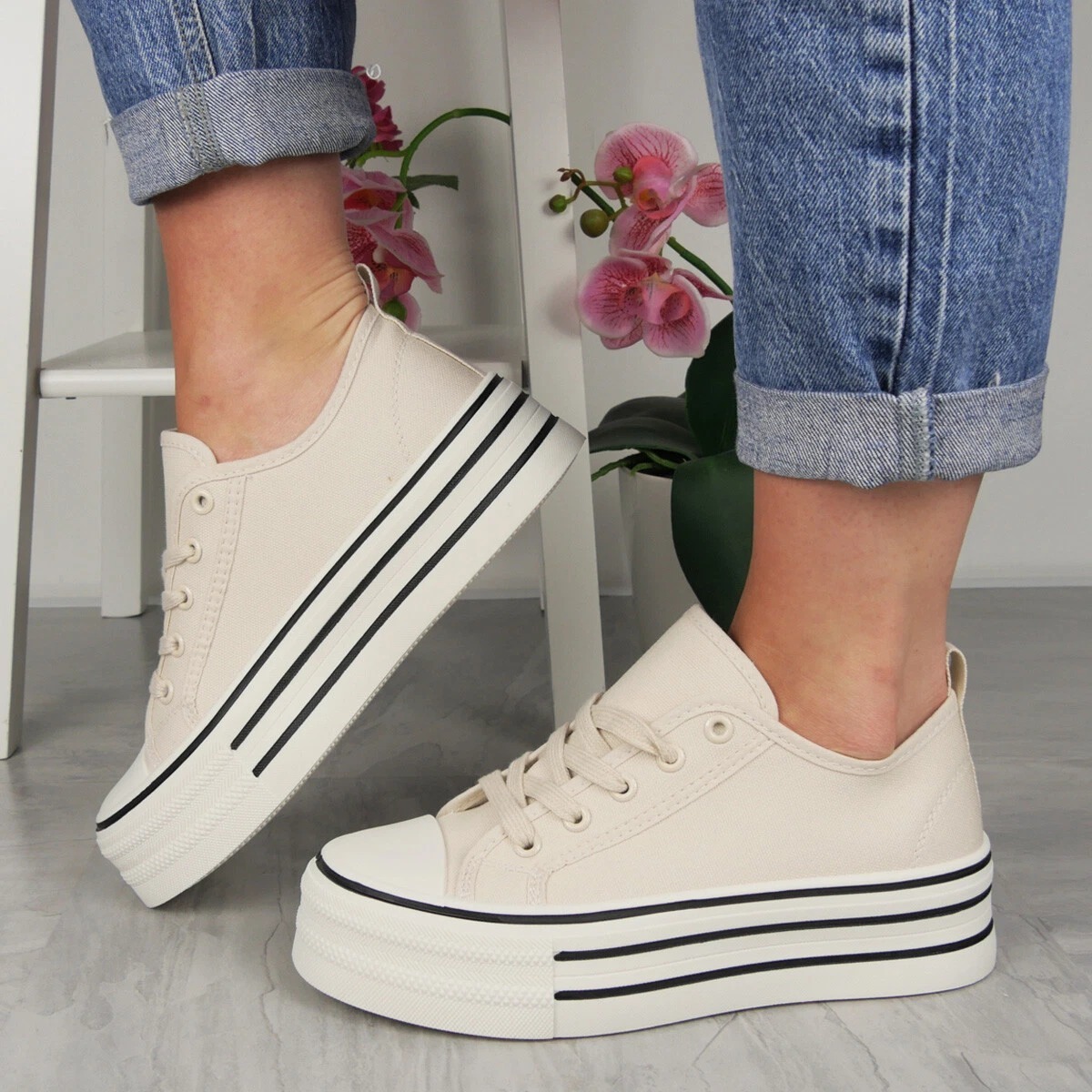 Women's Platform High Heel Gym Pumps