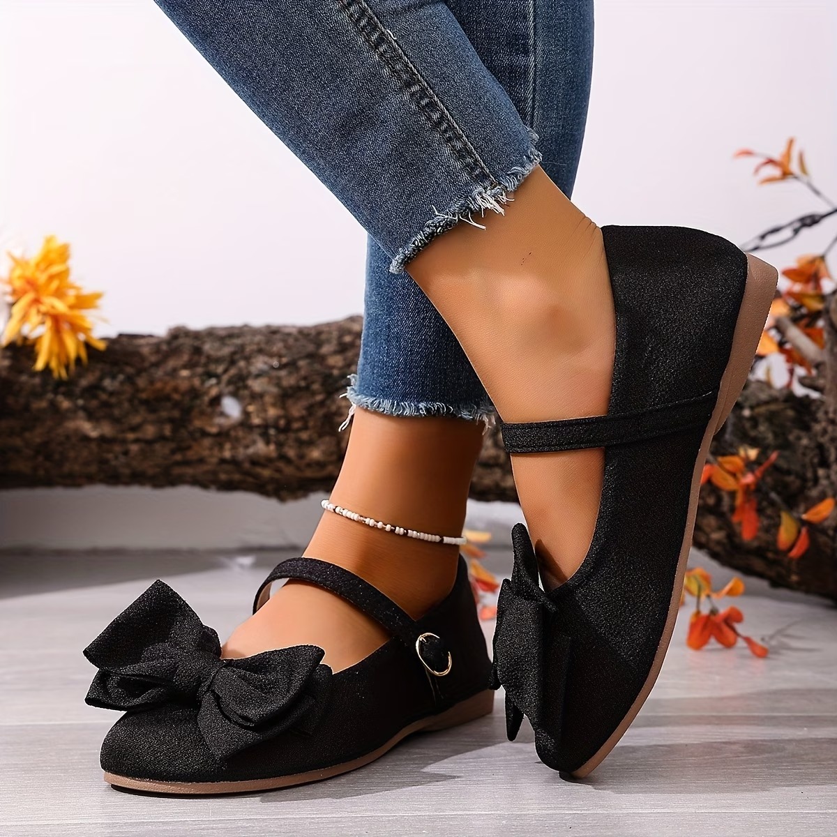 Women's Bowknot Mary Jane Flat Shoes