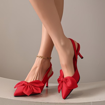 Women's Elegant Bowknot Dressy Heels
